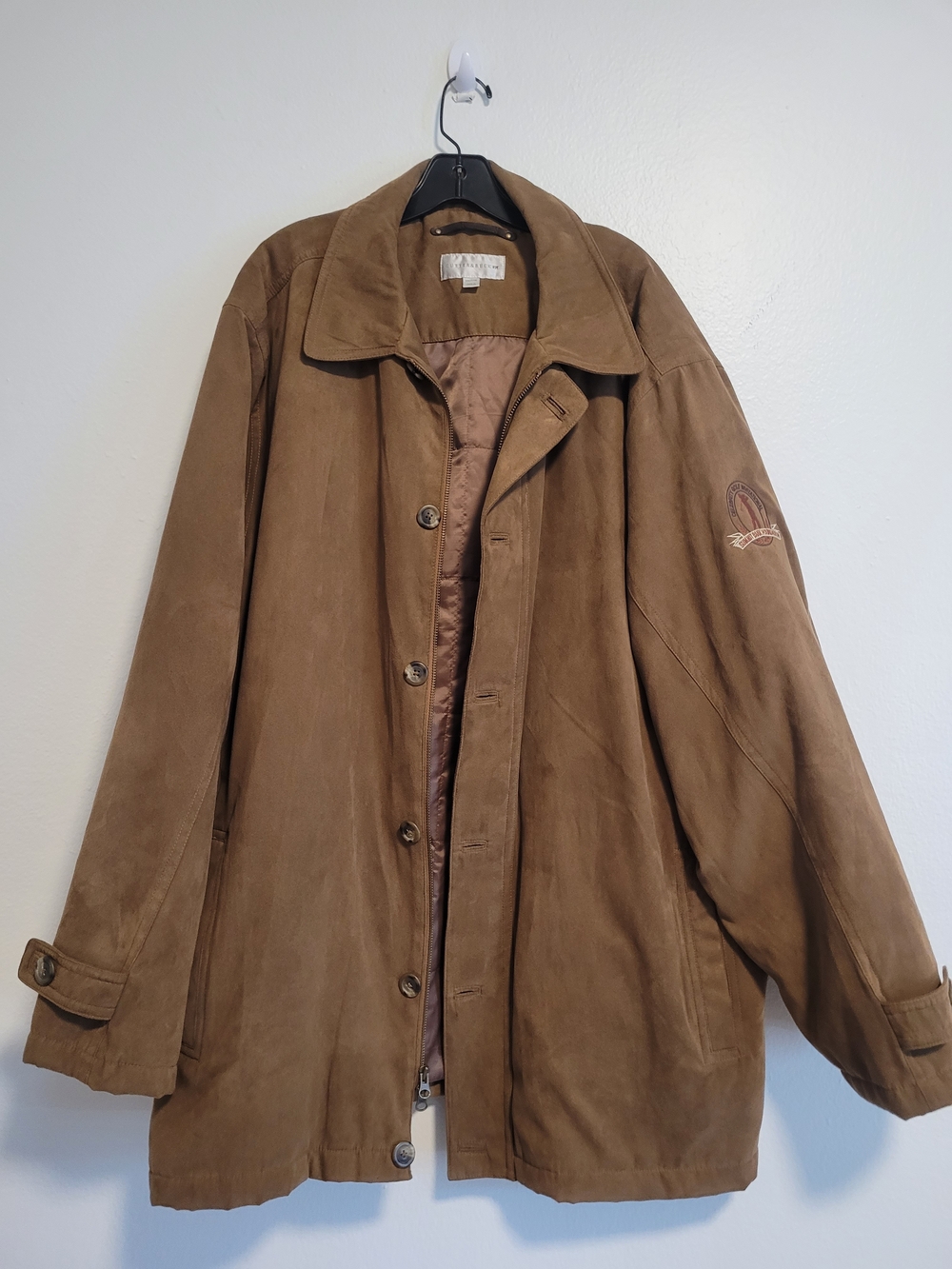 Cutter & Buck Men's Tan Suede Button Jacket